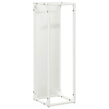 Vidaxl brandhoutrek 25x25x80 cm koudgewalst staal wit
