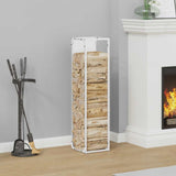Vidaxl brandhoutrek 25x25x100 cm koudgewalst staal wit