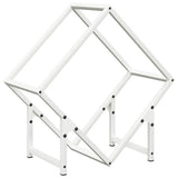 Vidaxl brandhoutrek 50x25x50 cm koudgewalst staal wit