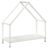 Vidaxl brandhoutrek 60x25x60 cm koudgewalst staal wit