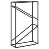 Vidaxl brandhoutrek 60x25x100 cm koudgewalst staal zwart