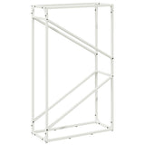 Vidaxl brandhoutrek 60x25x100 cm koudgewalst staal wit
