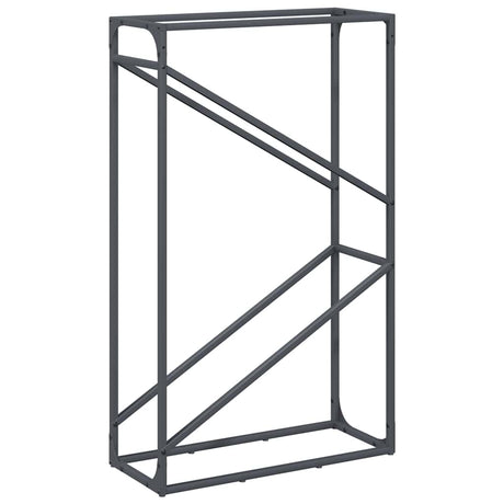 Vidaxl brandhoutrek 60x25x100 cm koudgewalst staal antracietkleurig