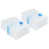 Vidaxl opslagzakken met opslag 10 pcs transparant en blauw 70 x 50 cm