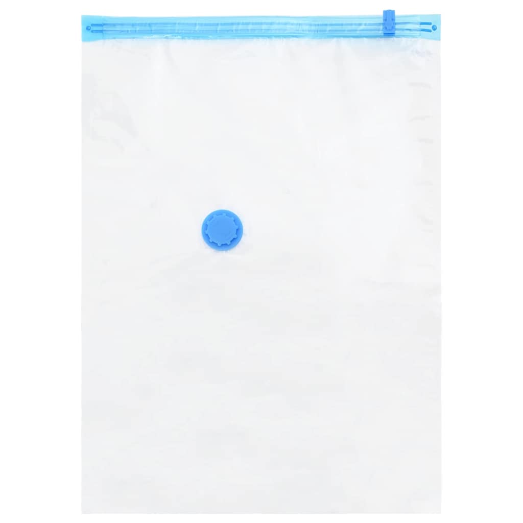 Vidaxl opslagzakken met opslag 20 pcs transparant en blauw 70 x 50 cm