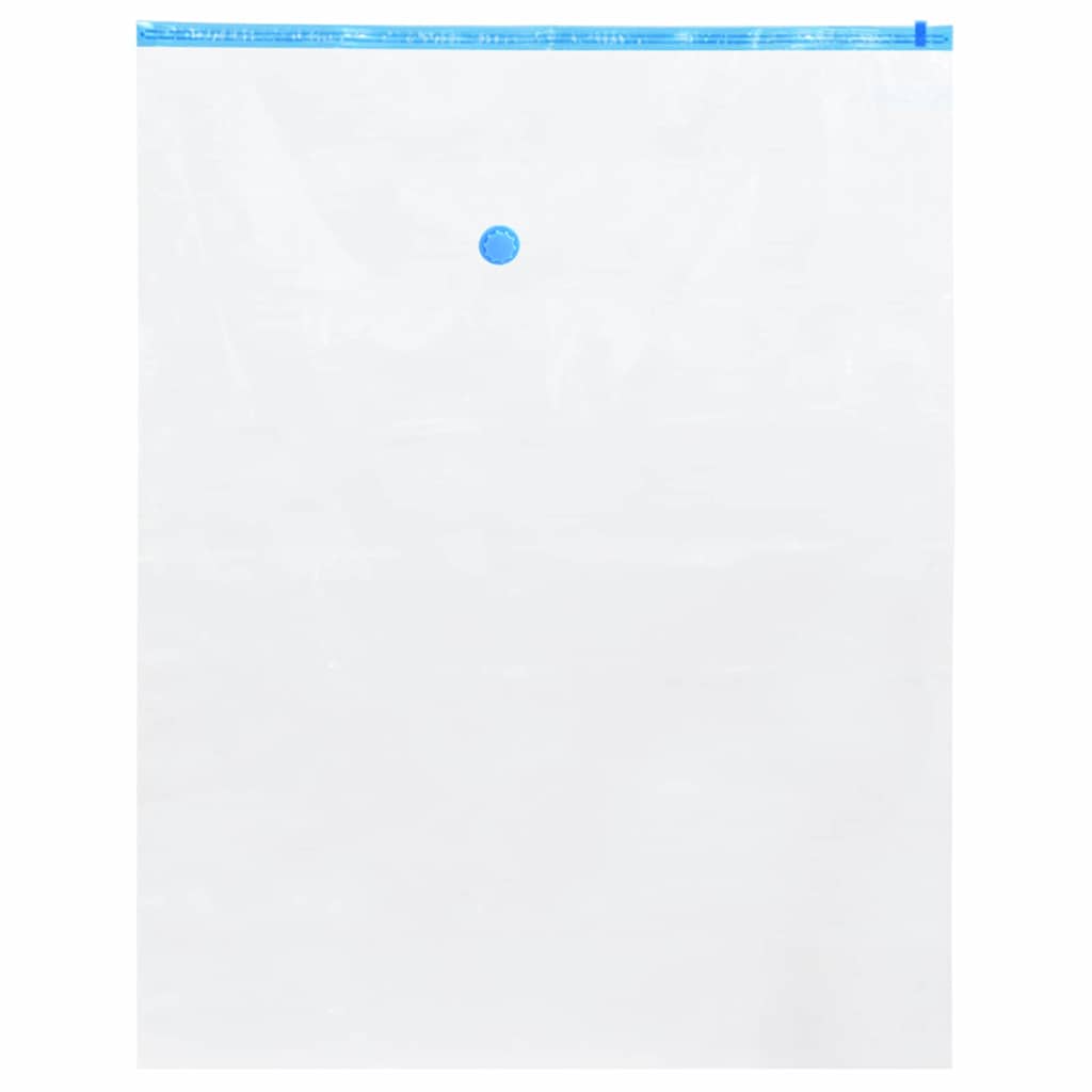 Vidaxl opslagzakken met opslag 50 pcs transparant en blauw 100 x 80 cm