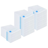 Vidaxl opslagzakken 50 pcs transparant en blauw 130 x 100 cm