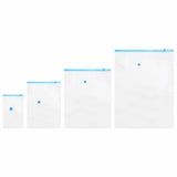 Vidaxl opslagzakken 15 pcs transparant en blauw 130 x 100 cm