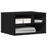 Vidaxl printerstand zwart eiken 40 x 32 x 22,5 cm bewerkt hout