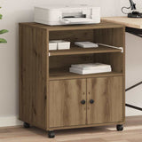 Vidaxl printerstand artisan eiken 60 x 48 x 74 cm bewerkt hout