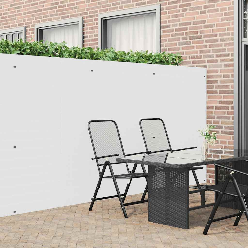 Vidaxl tuinhek dubbelzijdig wit 1,8x3 m pvc