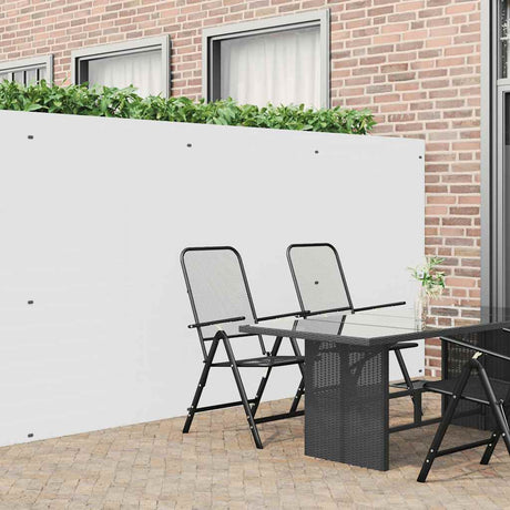 Vidaxl tuinhek dubbelzijdig wit 1,8x3 m pvc