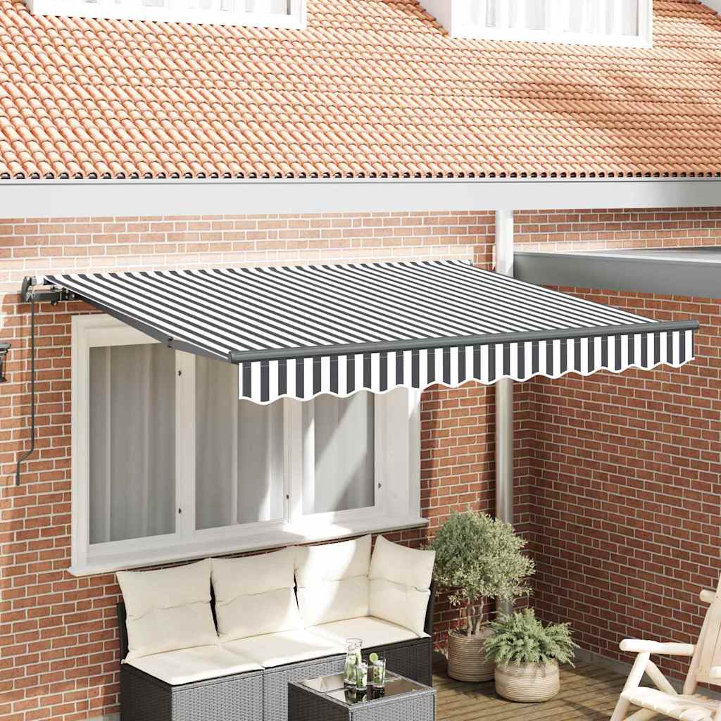 Vidaxl inklapbaar zonnescherm antraciet 250 x 200 cm stof