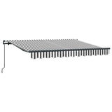 Vidaxl inklapbaar zonnescherm antraciet 250 x 200 cm stof
