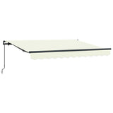 Vidaxl inklapbaar zonnescherm crème 300 x 200 cm stof