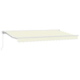 Vidaxl inklapbaar zonnescherm crème 350 x 200 cm polyester en metaal