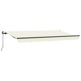 Vidaxl inklapbaar zonnescherm crème 350 x 200 cm stof