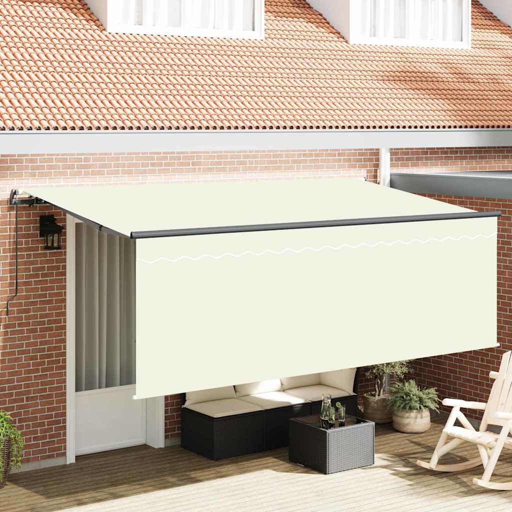 Vidaxl inklapbaar zonnescherm crème 350 x 200 cm
