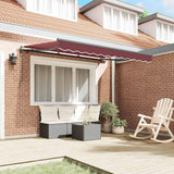 Vidaxl inklapbaar zonnescherm bordeauxrood 350 x 200 x 165 cm stof