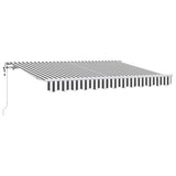 Vidaxl inklapbaar zonnescherm antraciet 350 x 200 cm stof
