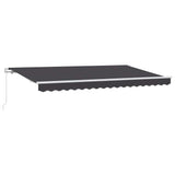 Vidaxl inklapbaar zonnescherm antraciet 400 x 200 cm stof