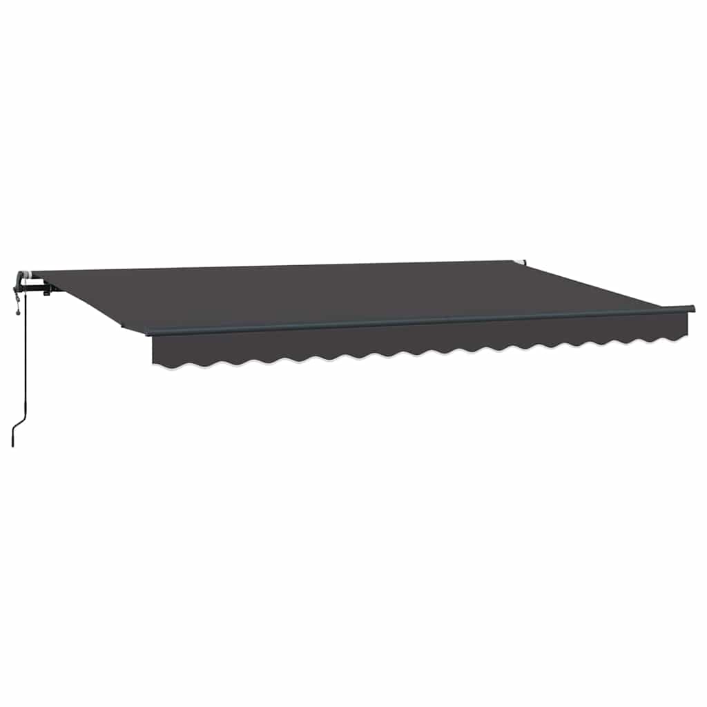 Vidaxl inklapbaar zonnescherm antraciet 400 x 200 cm stof