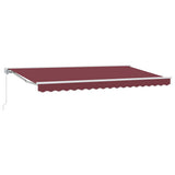 Vidaxl inklapbaar zonnescherm bordeauxrood 400 x 200 cm