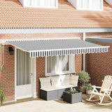 Vidaxl inklapbaar zonnescherm antraciet 400 x 200 cm stof