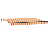 Vidaxl inklapbaar zonnescherm geel 400 x 200 cm stof