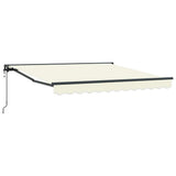 Vidaxl inklapbaar zonnescherm crème 300 x 250 cm polyester en metaal