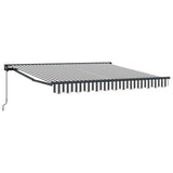 Vidaxl inklapbaar zonnescherm antraciet en wit 300 x 250 cm