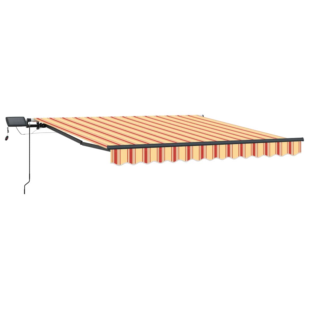 Vidaxl inklapbaar zonnescherm geel en oranje 300 x 250 cm stof