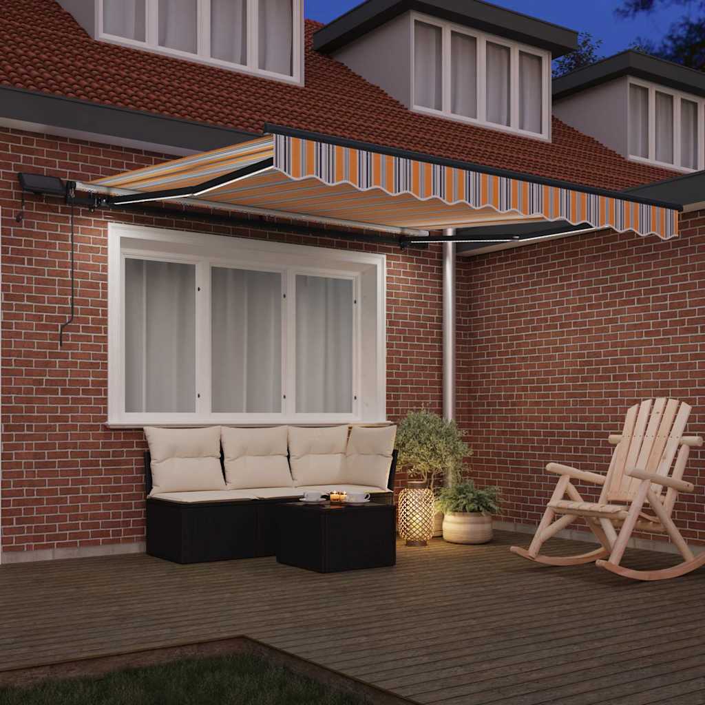 Vidaxl inklapbaar zonnescherm multikleur 300 x 250 cm stof