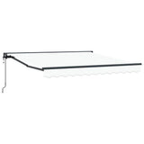 Vidaxl inklapbaar zonnescherm wit 300 x 250 cm polyester en metaal