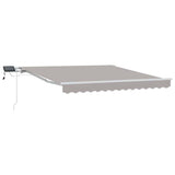 Vidaxl inklapbaar zonnescherm lichtgrijs 300 x 250 cm stof en staal