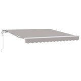 Vidaxl inklapbaar zonnescherm lichtgrijs 300 x 250 cm stof