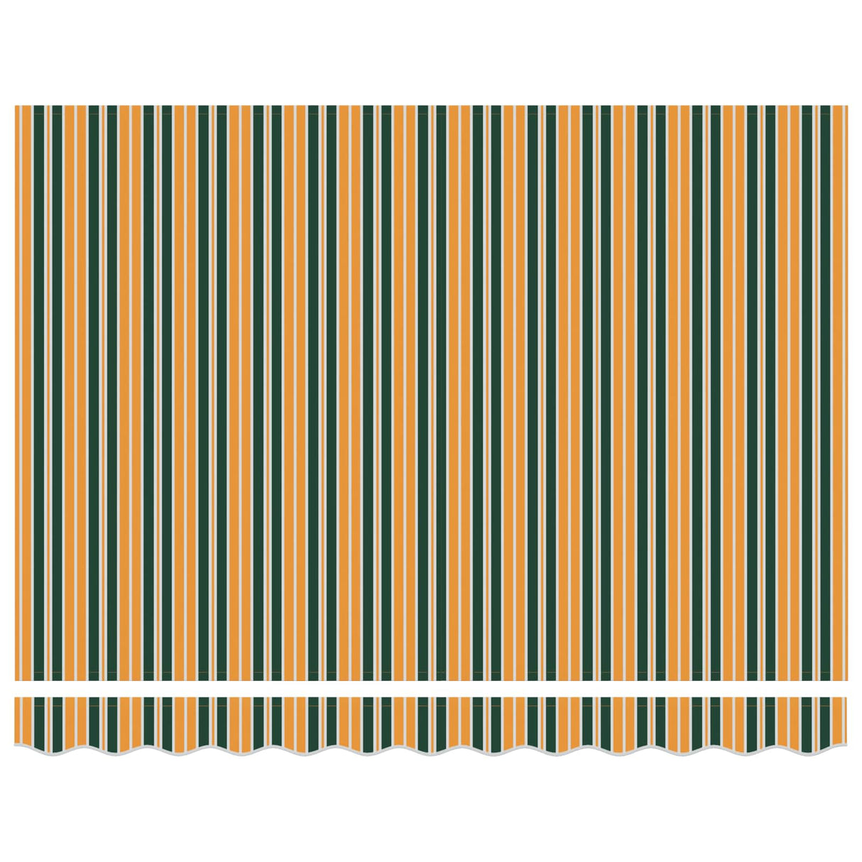 Vidaxl markies groen en geel 300 x 250 x 165 cm polyester