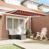 Vidaxl markies oranje en bruin 350 x 250 x 165 cm polyester
