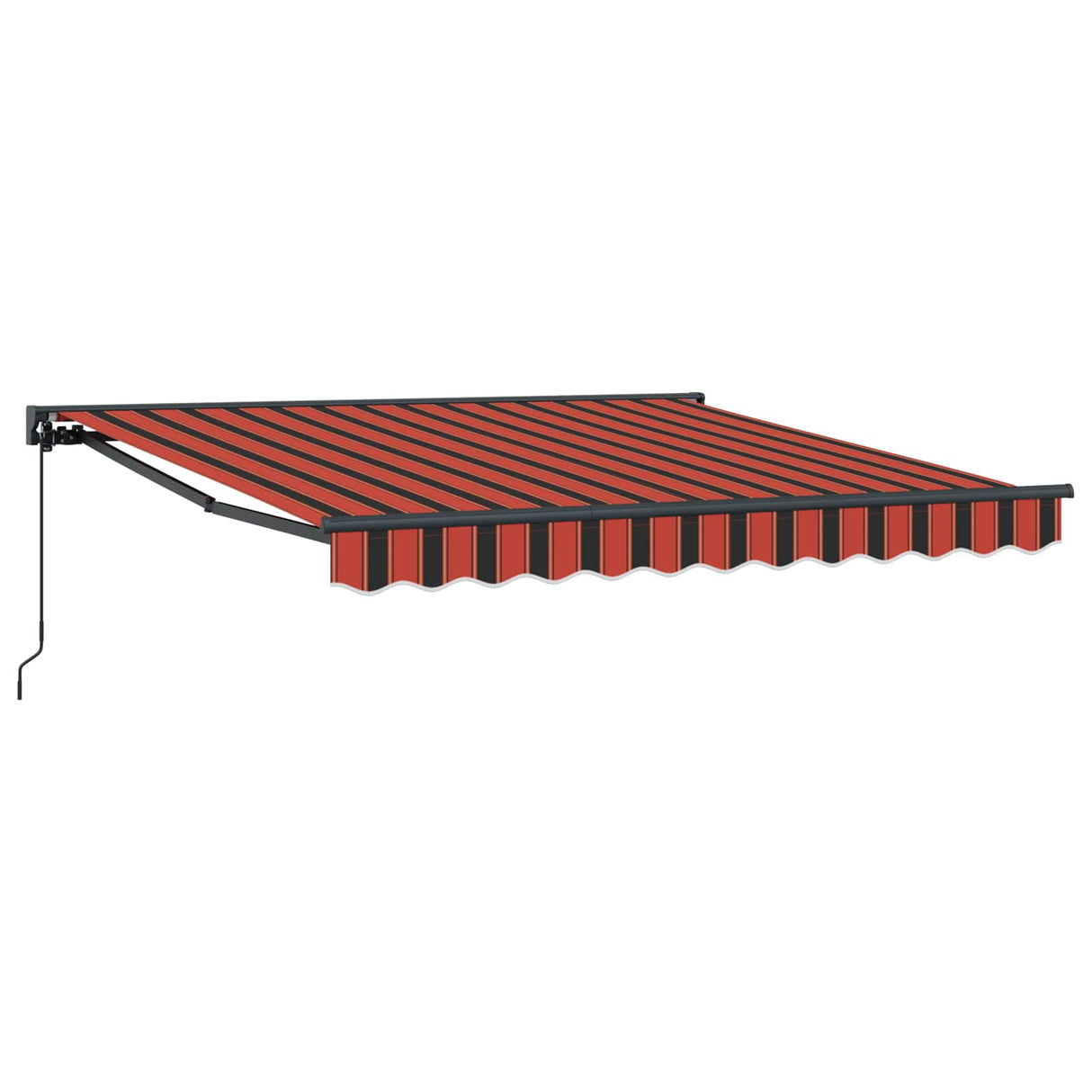 Vidaxl inklapbaar zonnescherm oranje en zwart 350 x 250 cm