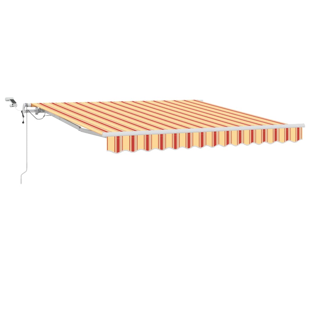 Vidaxl inklapbaar zonnescherm geel en oranje 350 x 250 cm