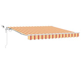 Vidaxl inklapbaar zonnescherm geel en oranje 350 x 250 cm