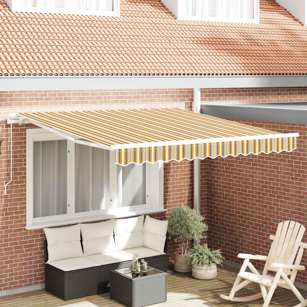 Vidaxl inklapbaar zonnescherm multikleur 350 x 250 cm