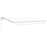 Vidaxl inklapbaar zonnescherm wit 350 x 250 cm stof