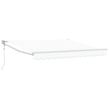 Vidaxl inklapbaar zonnescherm wit 350 x 250 cm stof