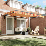 Vidaxl inklapbaar zonnescherm geel en oranje 400 × 300 cm