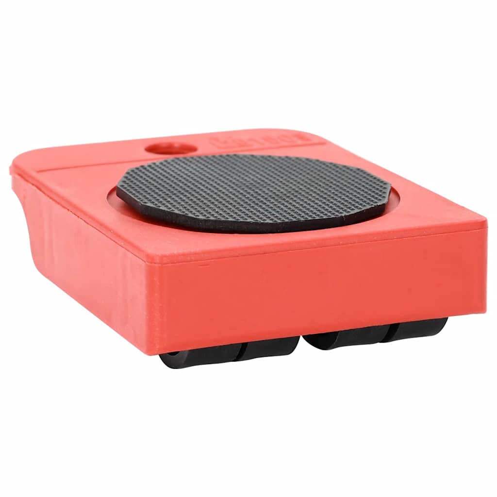 Vidaxl meubelrollers 8 stuks met lifters 9,8x7,5x3 cm 150 kg rood