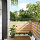 Vidaxl balkonscherm geel en wit gestreept 75x800 cm