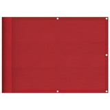 Vidaxl balkonscherm rood 75x700 cm 100% polyester oxford