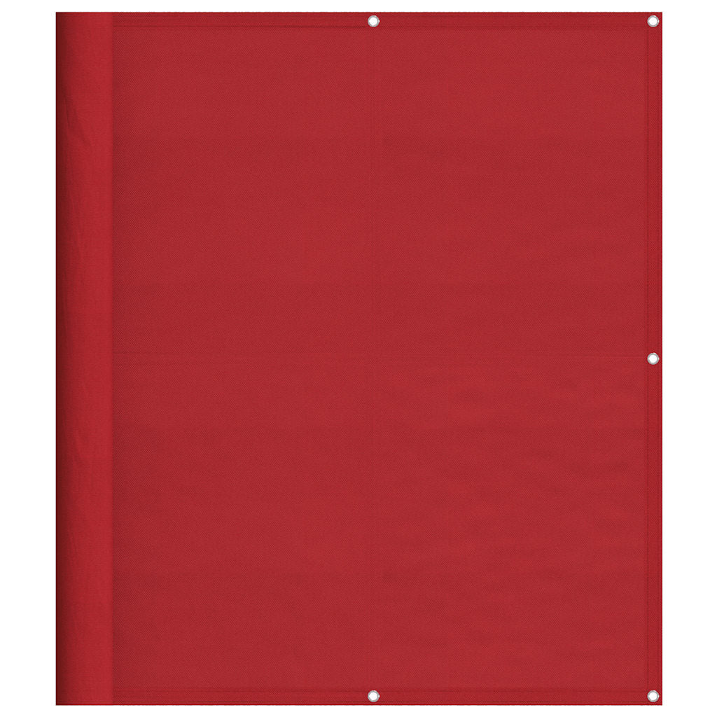 Vidaxl balkonscherm rood 120x700 cm 100% polyester oxford