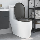 Vidaxl toiletzitting antraciet 47 x 37 x 4 cm duroplast
